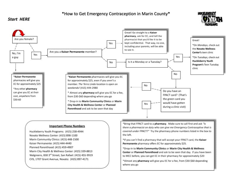 Original paper decision-support guide created for students, counselors, and health educators